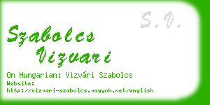 szabolcs vizvari business card